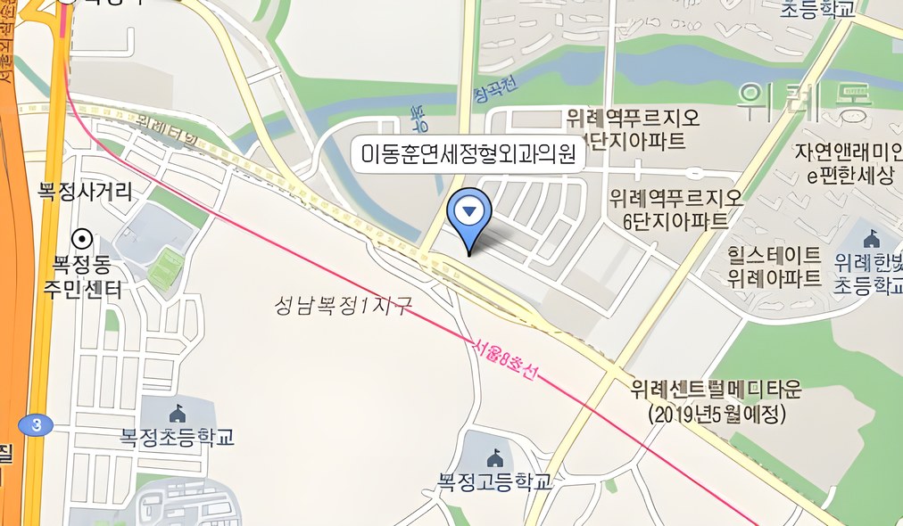 병원 주변 약도